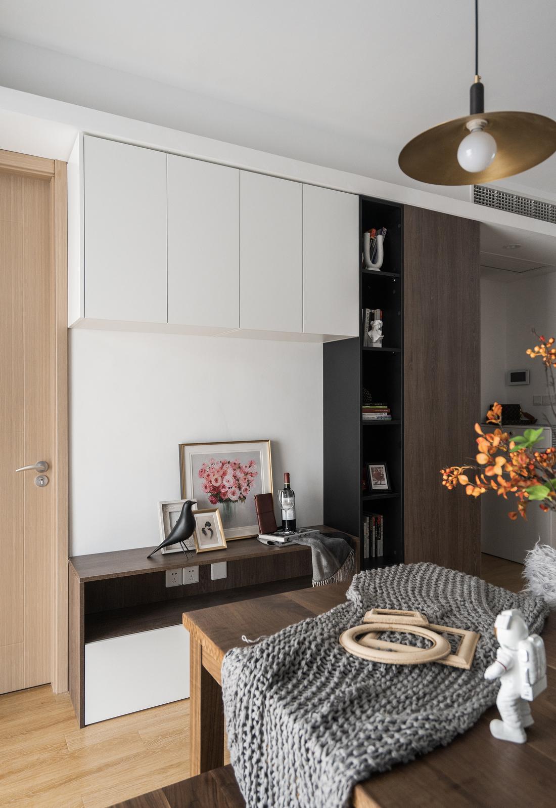 上海鸿鹄设计客餐厅一体超强储物设计丨中国上海-5