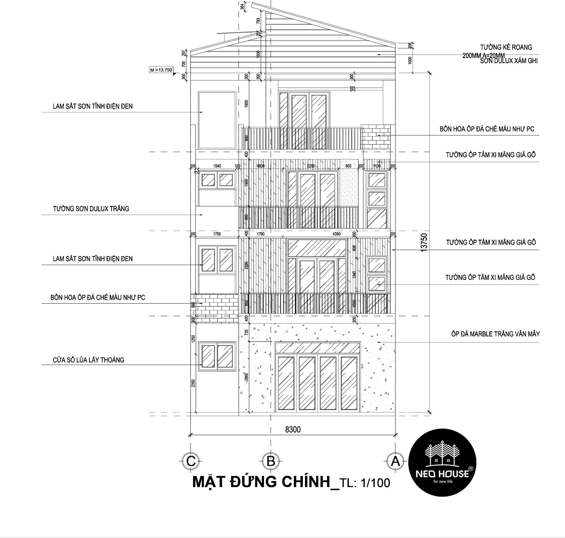 现代三层美宅设计典范 | NEOHouse 打造 Tan Phú 130 平米办公空间-9