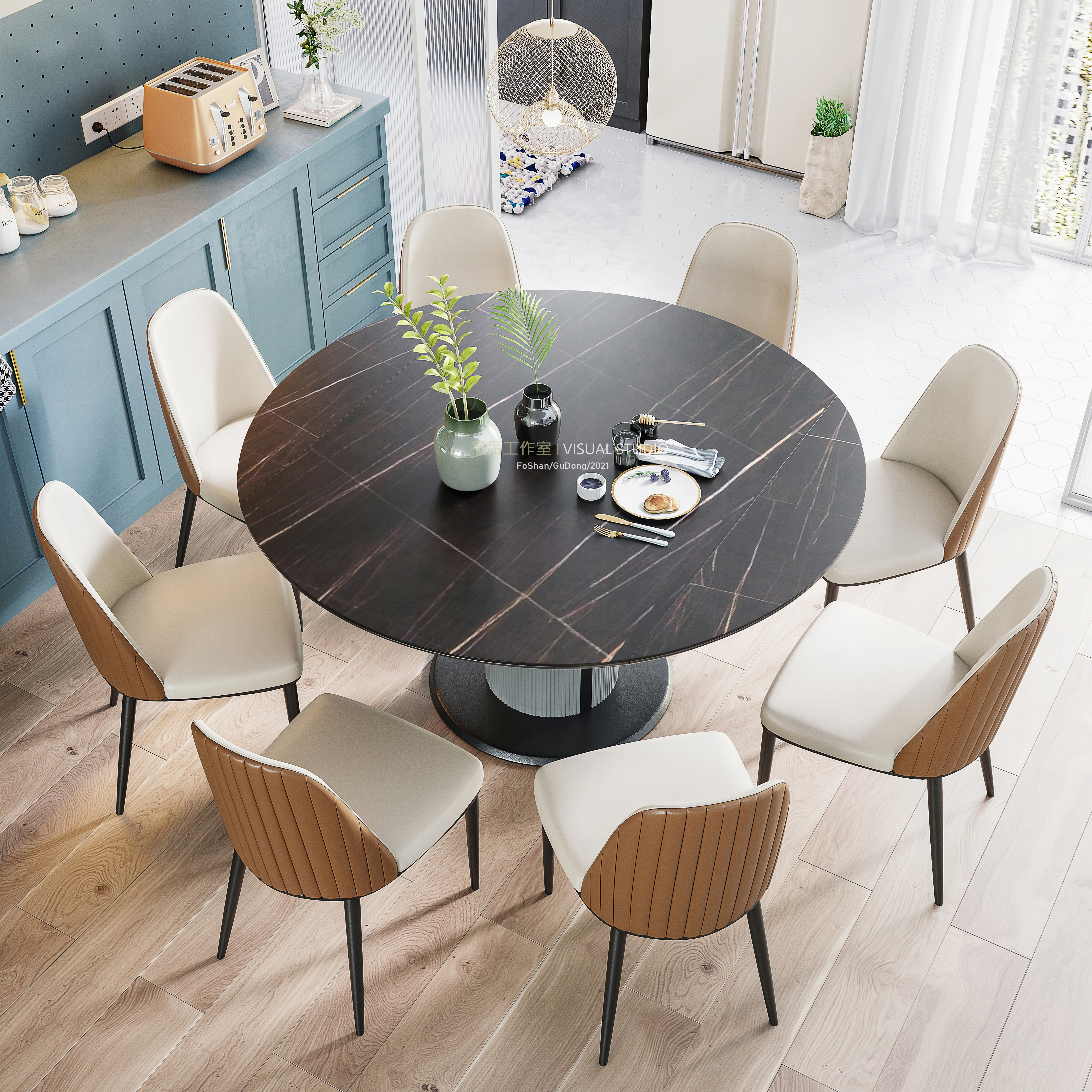 2款北欧多功能餐桌-7