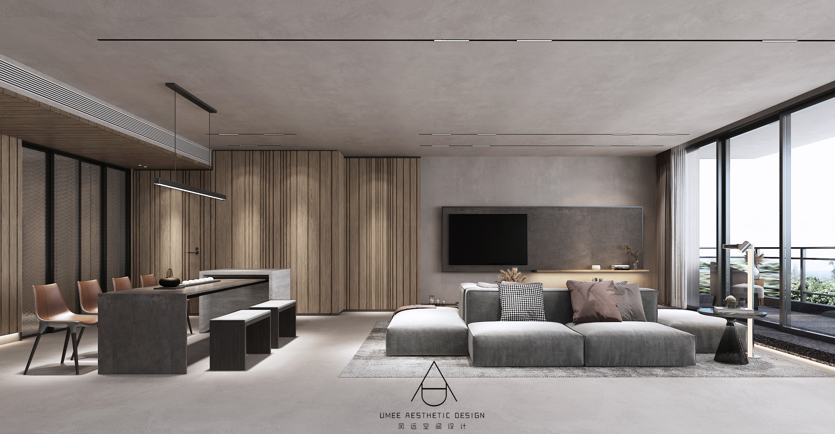 原木微水泥打造医美精英之家丨中国广州丨UAD-16