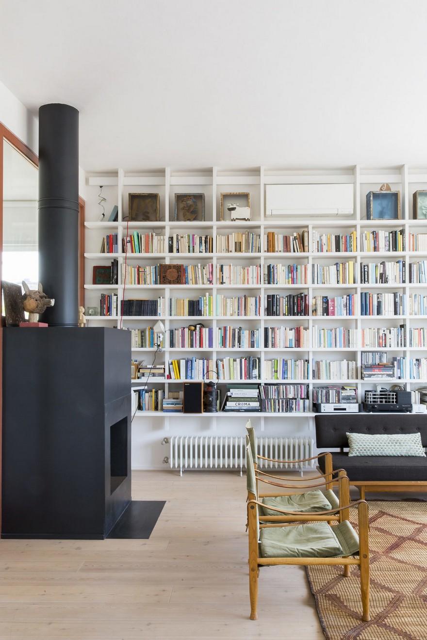 Two-Storey Family Apartment in Rome Exhibiting a Powerful Character-12