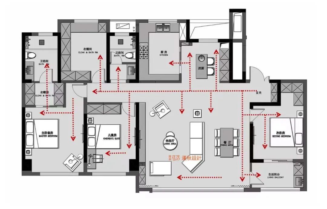 龙湖景粼天著168m²户型解析丨中国常州丨汉秋设计-51