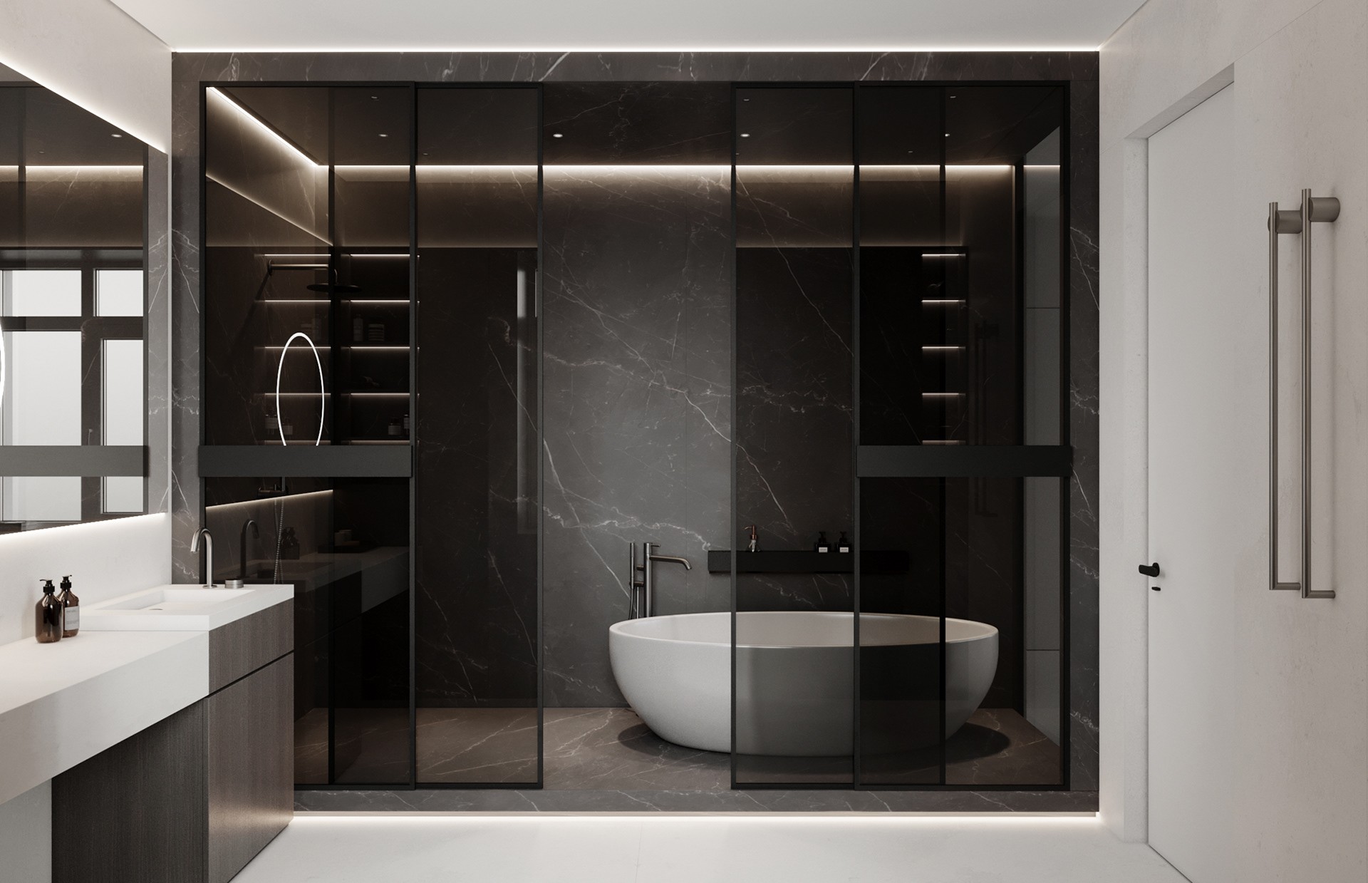 450㎡简约风别墅设计-15