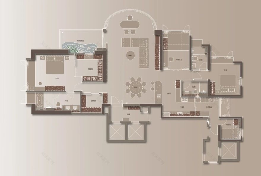 空纳万境丨中国广州丨隐之建筑空间设计-144