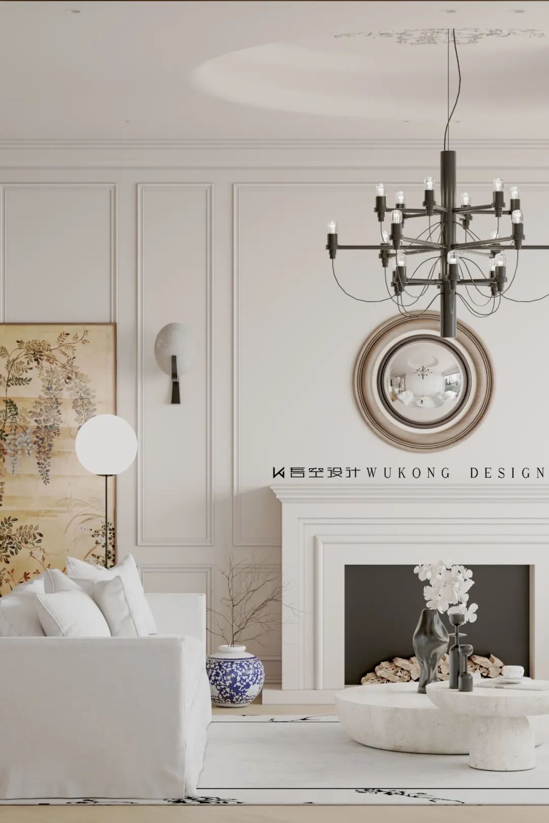 南京玖溪桃花源的法式浪漫家居设计丨中国南京丨吾空空间设计-1