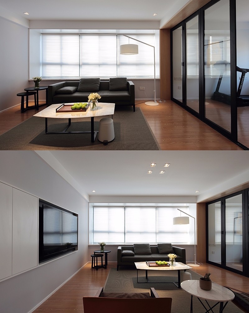 136㎡现代简约住宅  大墨空间设计-5