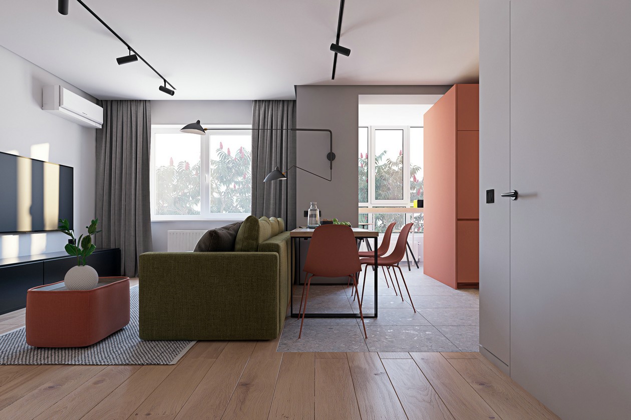 乌克兰基辅 82㎡多彩空间设计-2