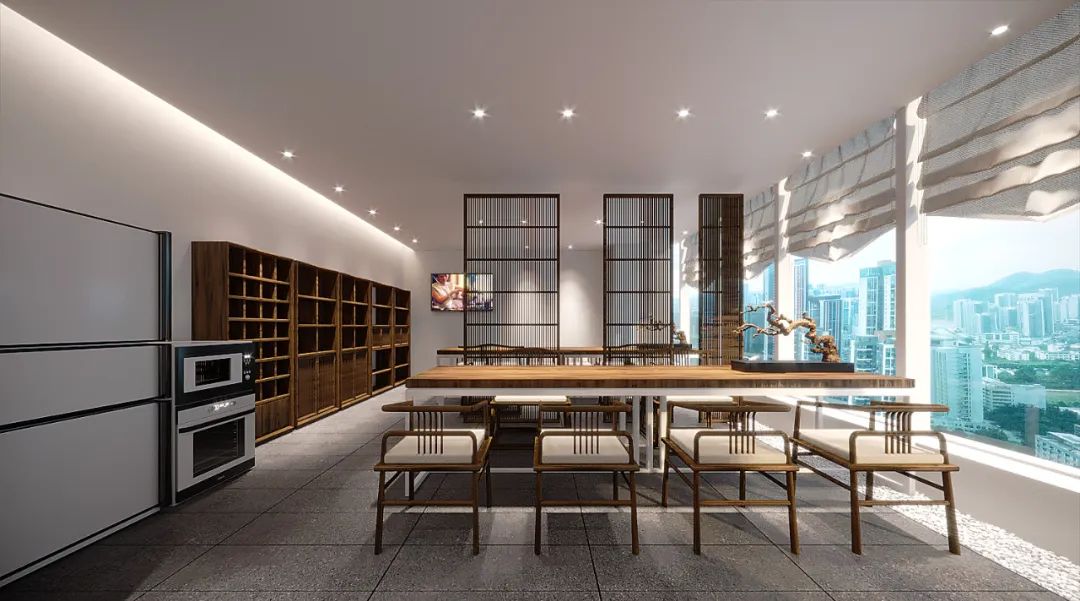 贵州茶文化办公室——马可波罗瓷砖打造的茶香空间-15