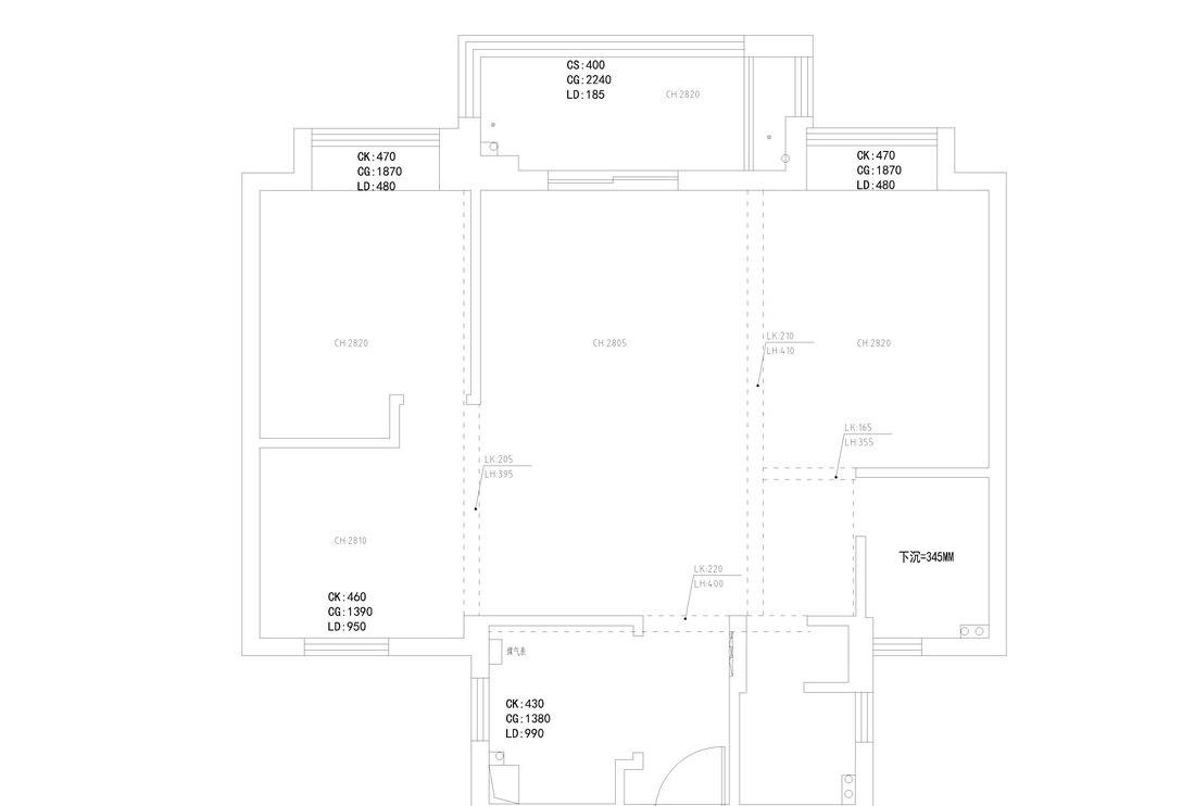 梦幻色彩的平层空间设计丨中国武汉丨武汉陈放设计-0