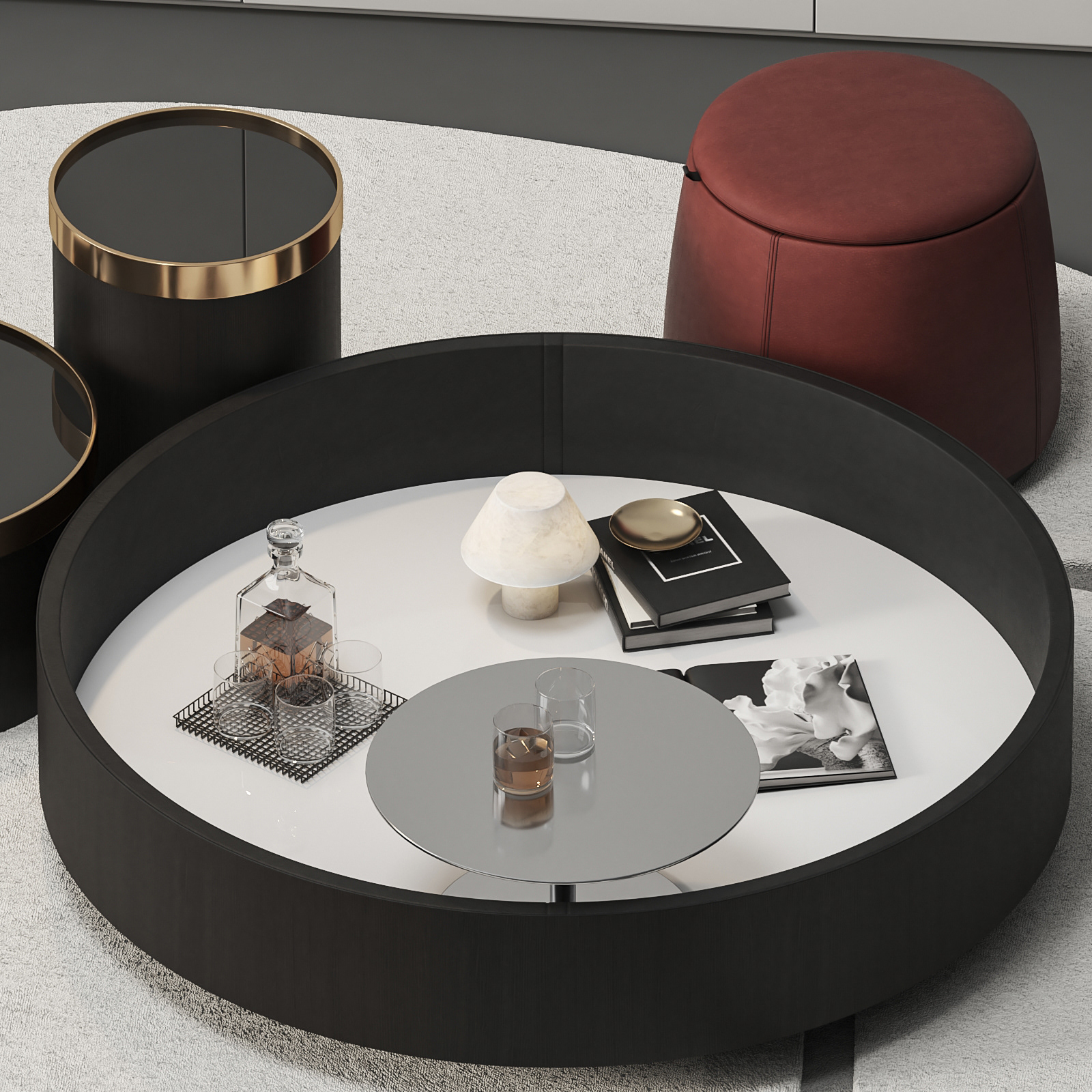 客厅家具套装（咖啡桌系列01）-2