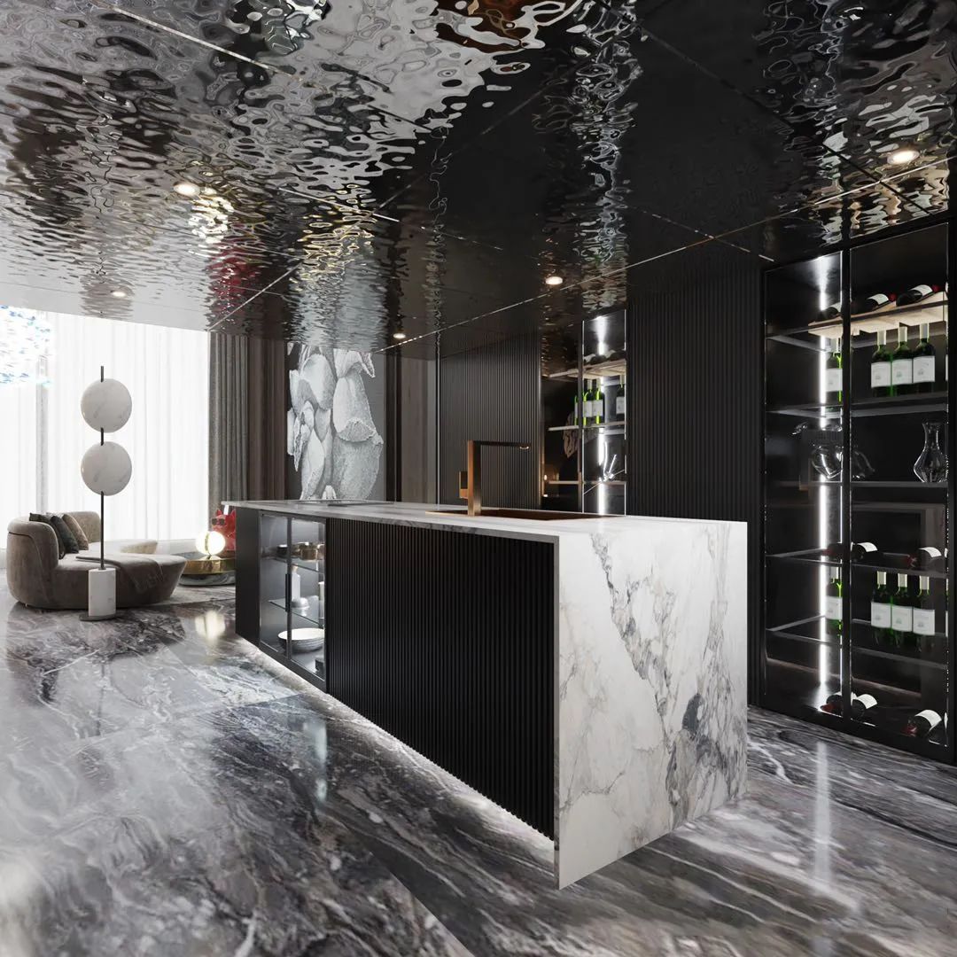 水波纹不锈钢 · 现代轻奢风格装饰-18