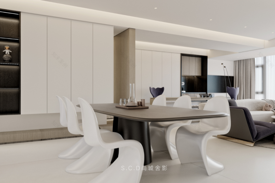 新丰·壹号院 138㎡纯白之家丨尚城舍影建筑装饰设计-32