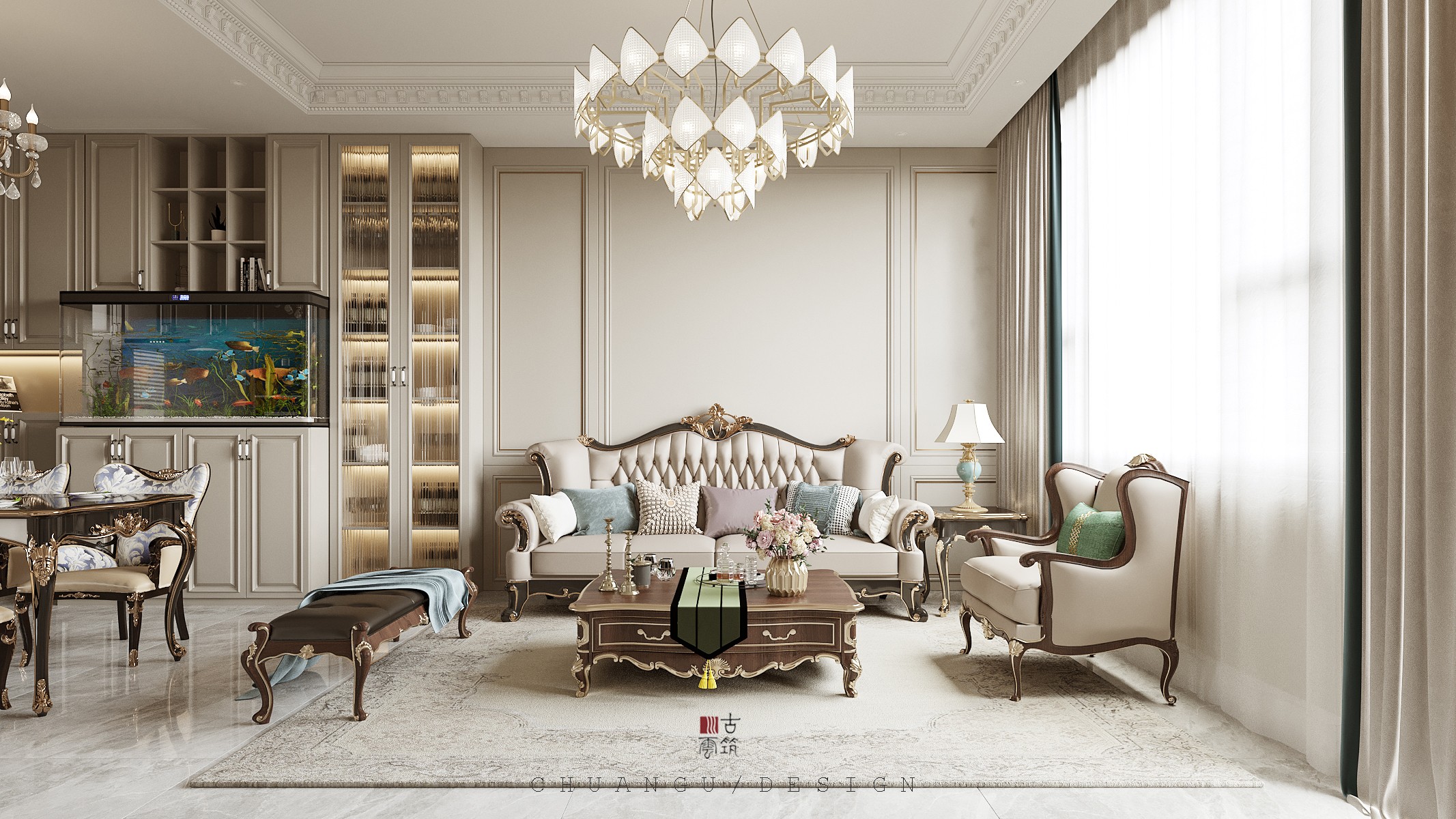 川古云筑丨300 平方简欧丨中国郑州丨川古云筑空间设计-10