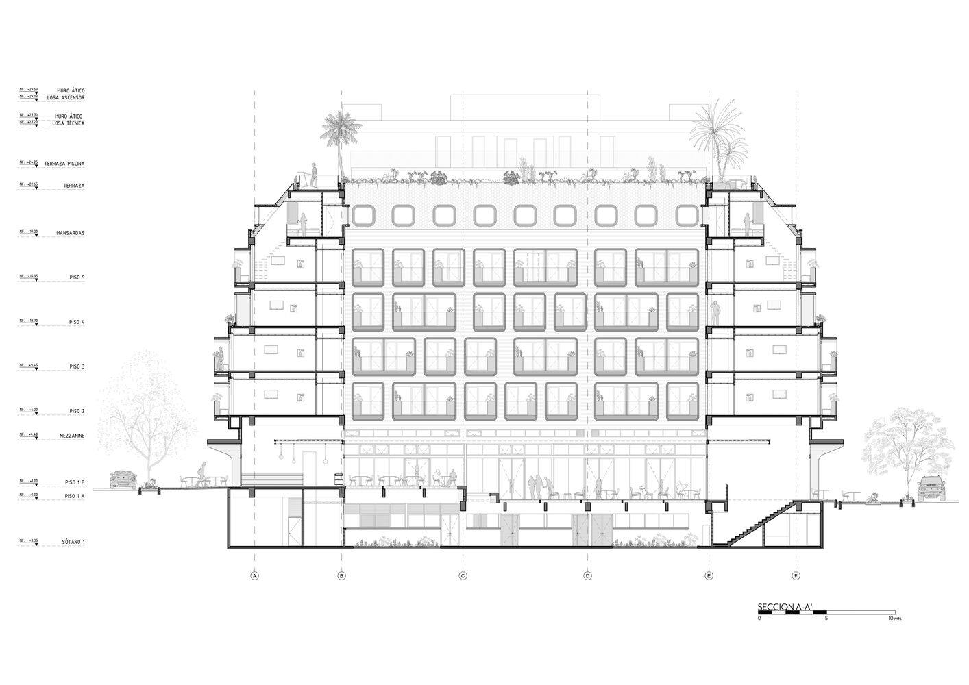 哥伦比亚 Medellín 地标酒店丨Plan:b arquitectos-19