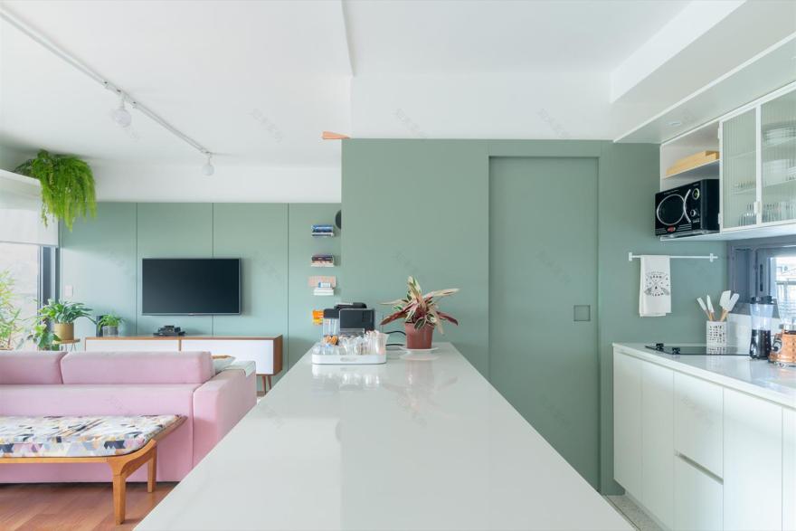 巴西 SP 公寓 | 清新木质设计,打造舒适居住空间-4