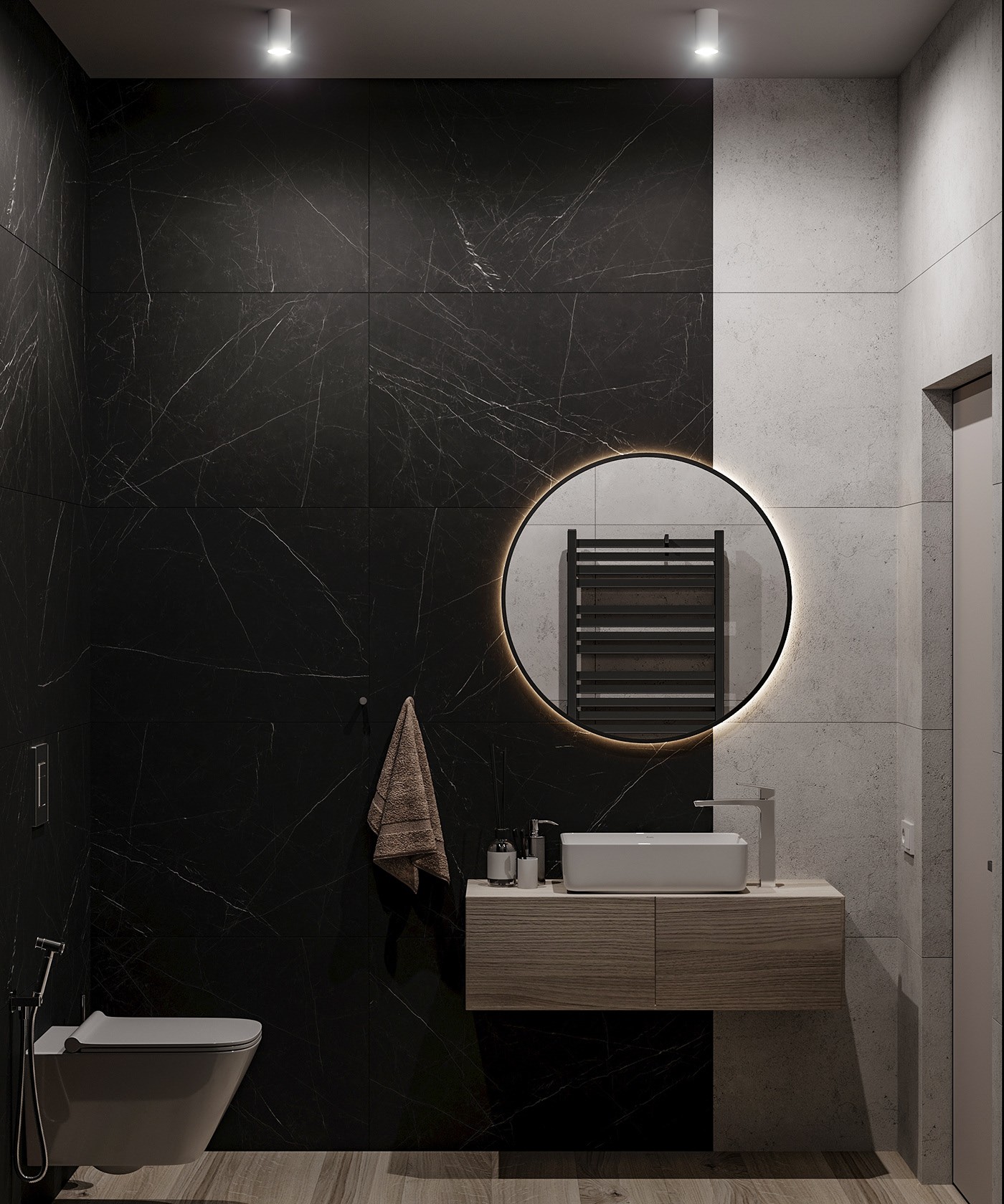 高级灰色系别墅设计 简约自然 超有格调！-34