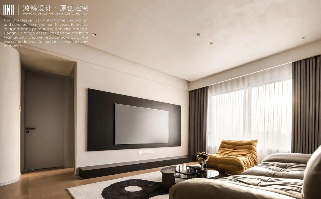 120㎡都市旷景现代极简风学区房设计-8