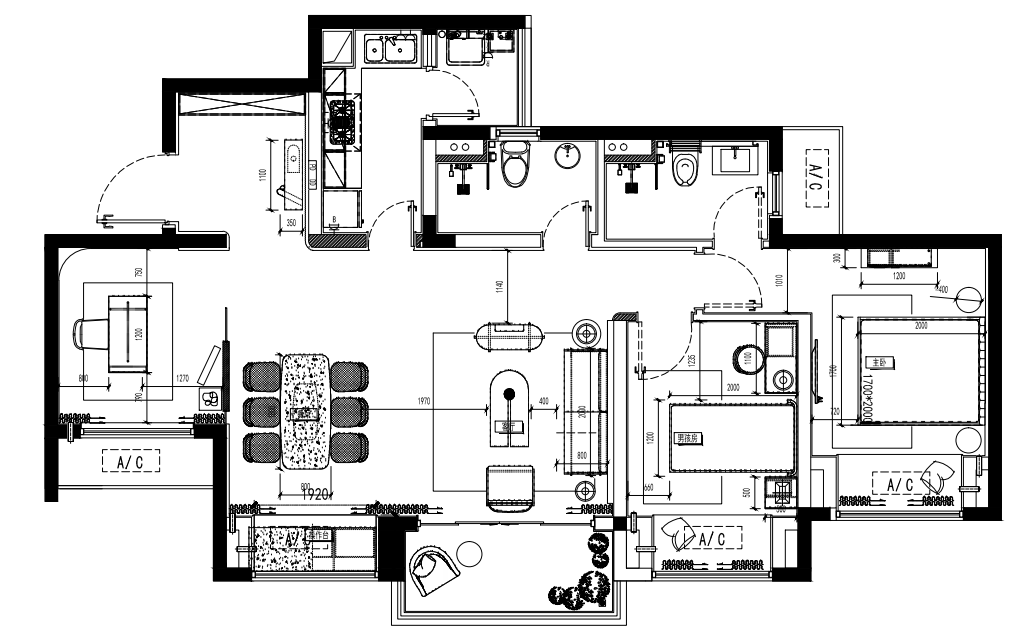 未来城高层 99 户型 | 克莱因蓝的现代艺术空间-38