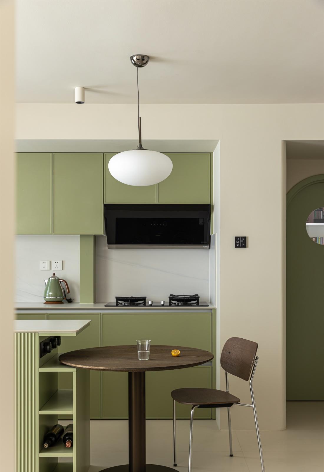 牛油果绿轻复古家居设计-29