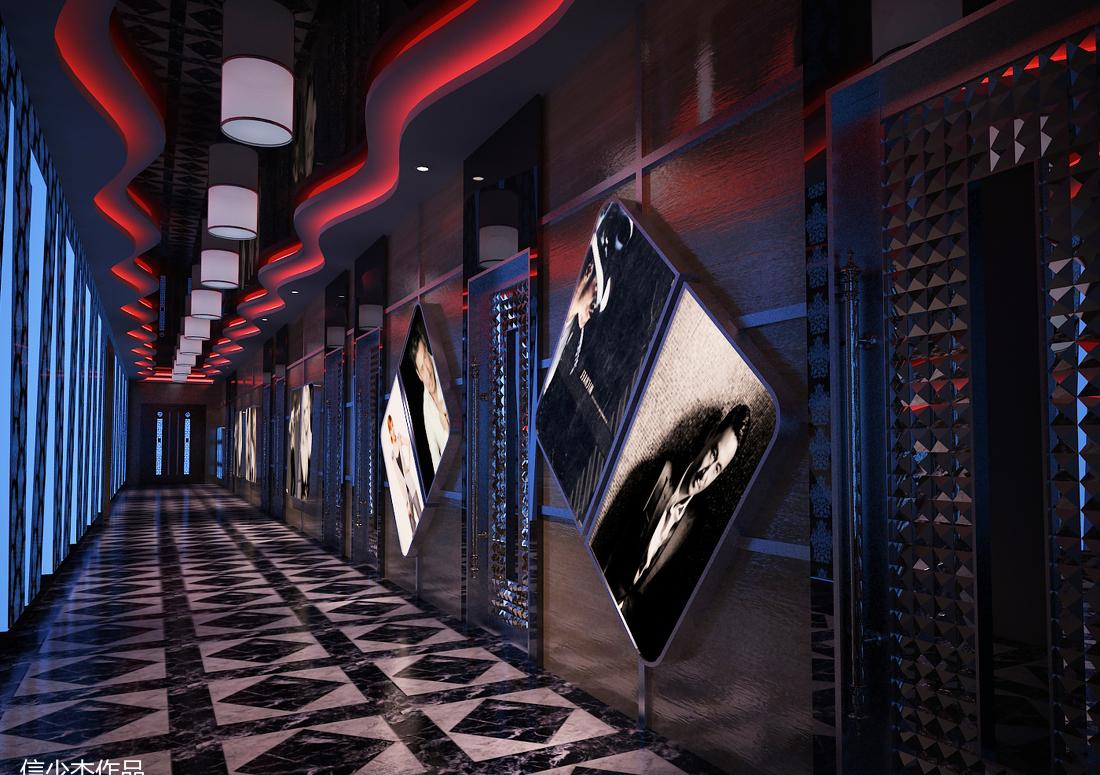 "宝美化 KTV 走廊设计展示"-12