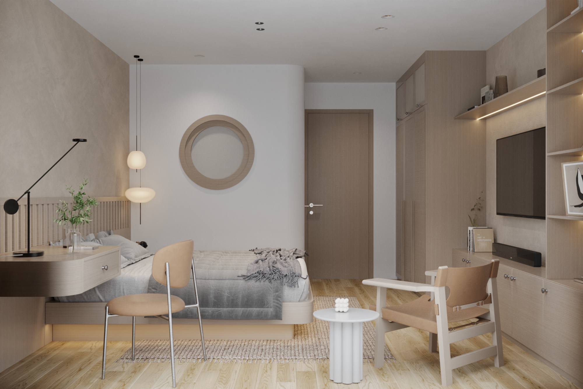 现代简约，单身公寓丨越南河内-7