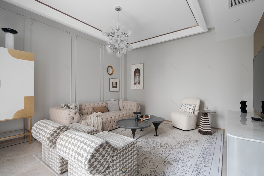 群贤府美式混搭浪漫改造-9