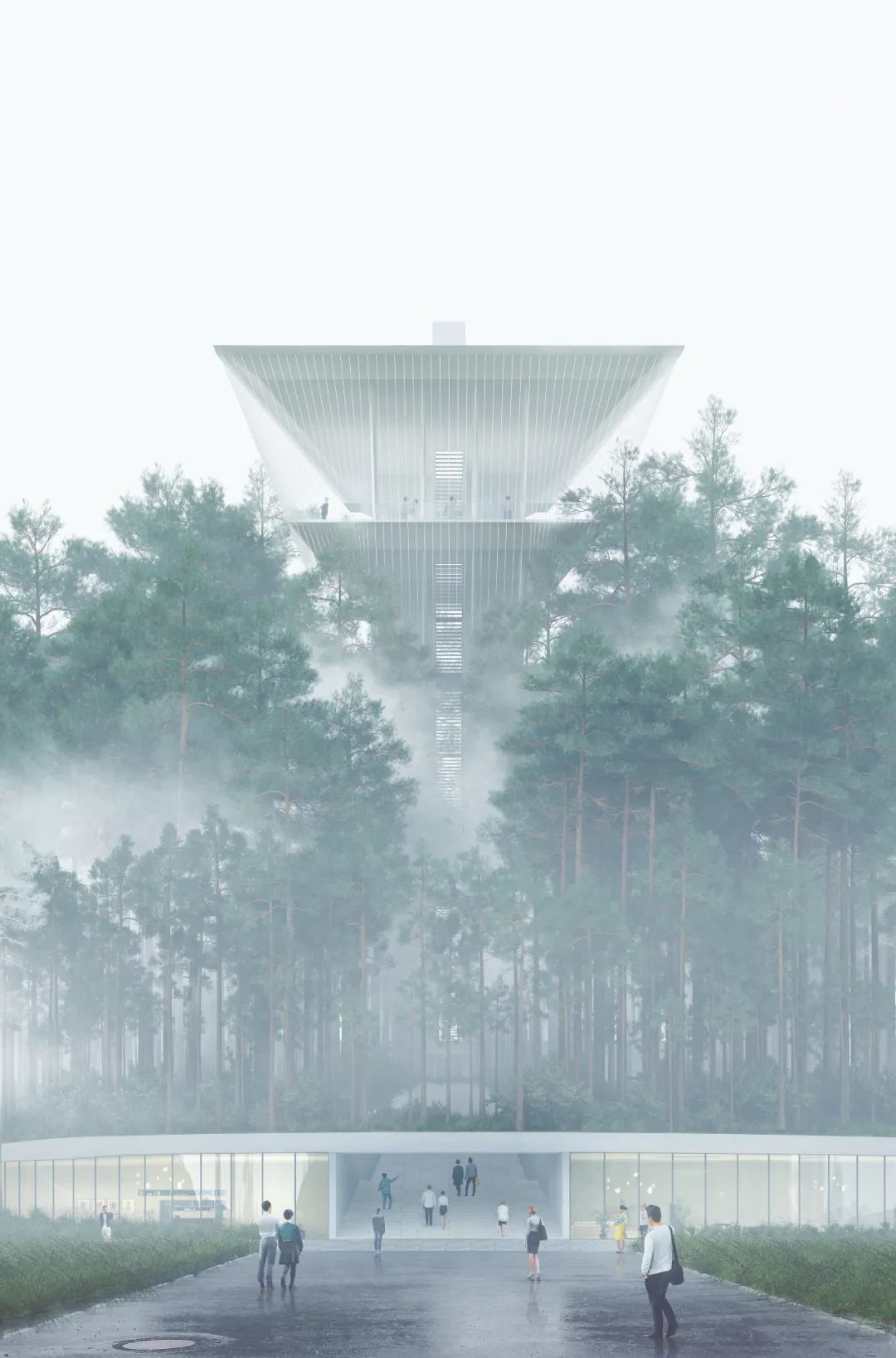 未来之塔 | 浮于松林的景观瞭望与共生空间-16