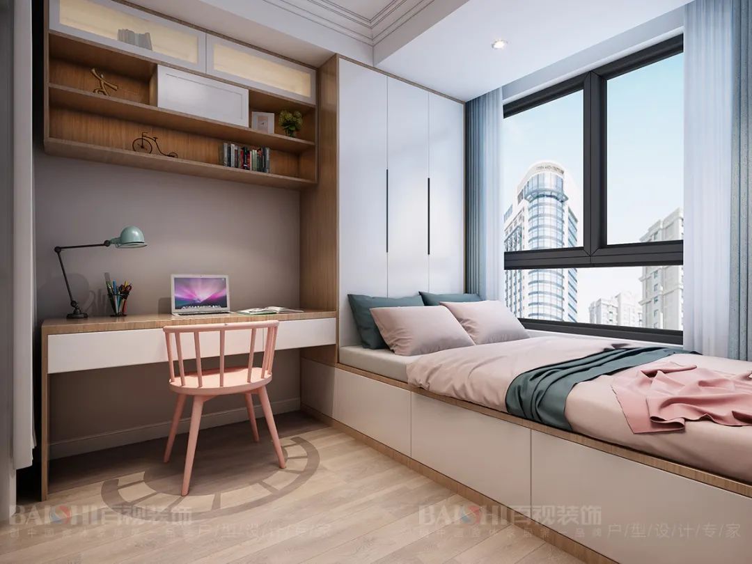 芜湖百视装饰·金域蓝湾北欧风设计案例-86