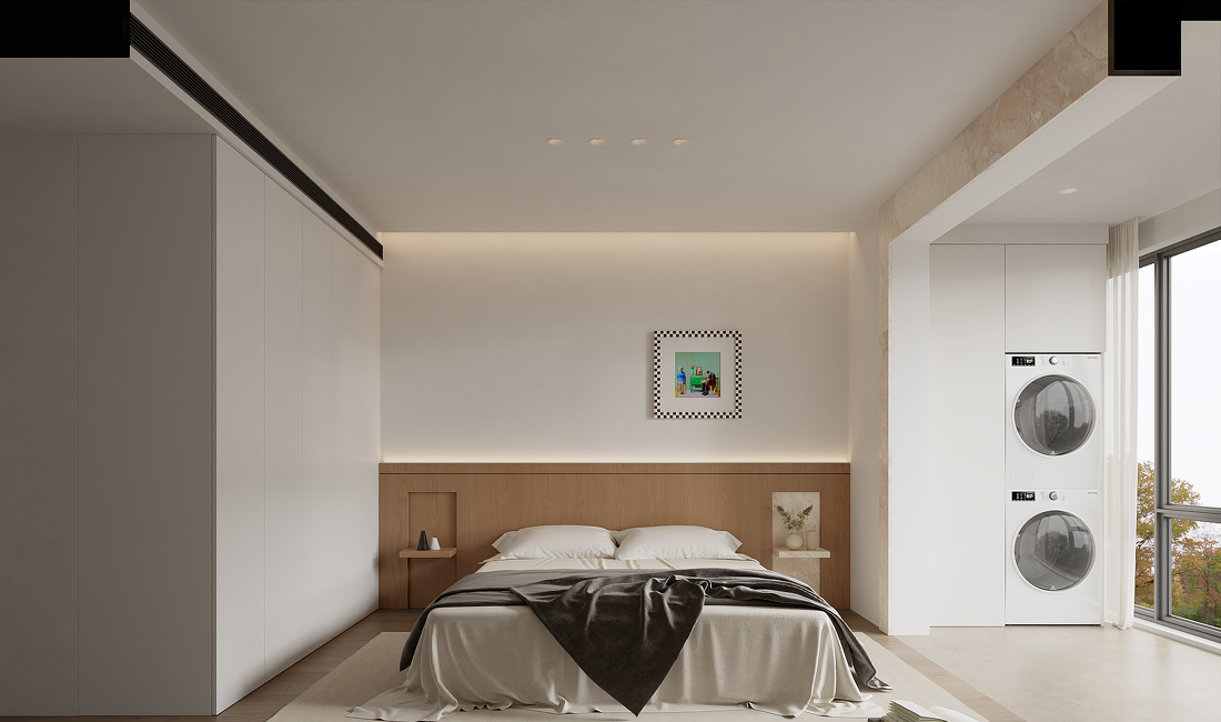 130㎡极简风住宅设计-21