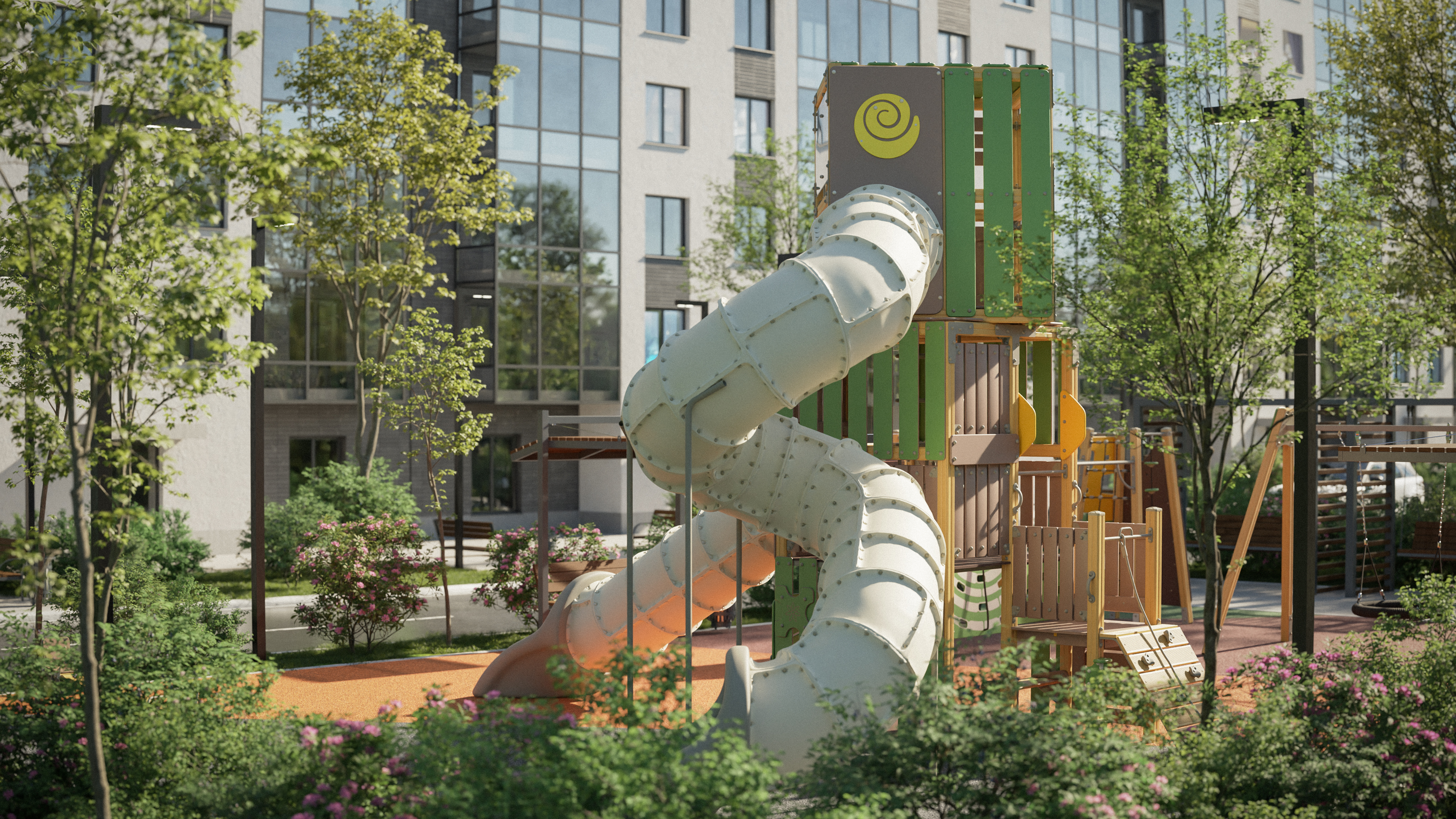 ЖК Дом на Луговой 小区庭院景观设计项目丨俄罗斯-7