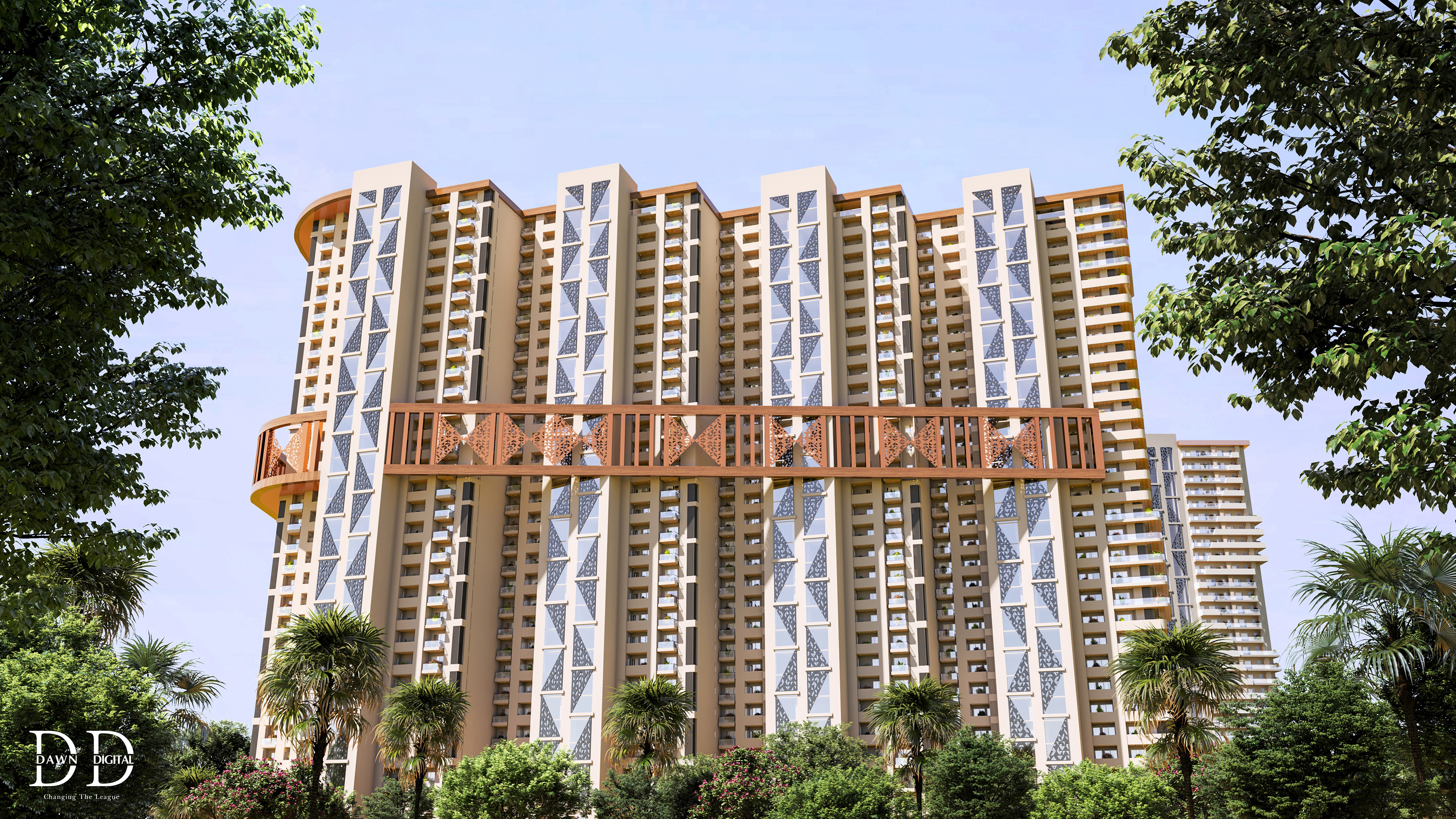 多层住宅建筑丨IndiaChandigarh丨Dawn Digital Studio-17