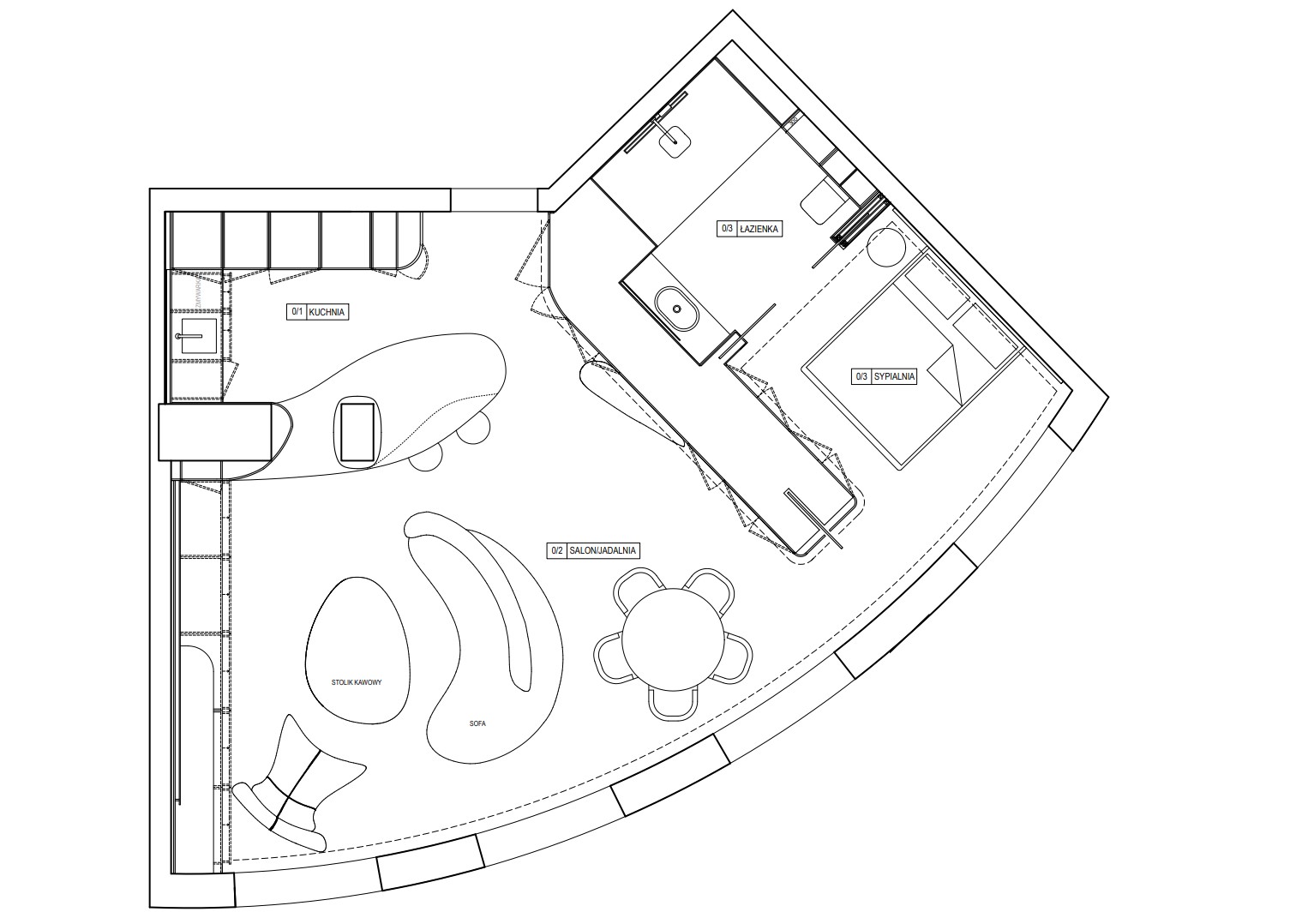 克拉科夫获奖公寓室内设计丨波兰克拉科夫丨Eklekt Atelier-34