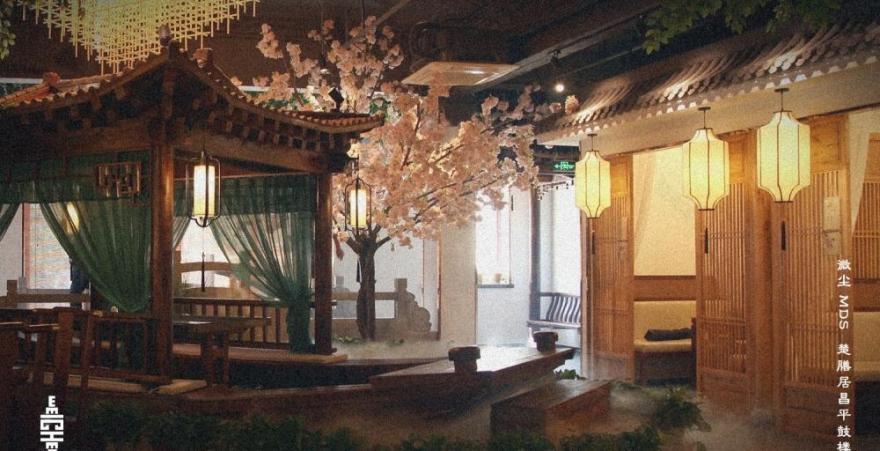 微尘空间设计事务所打造江南风情楚膳居餐厅-10