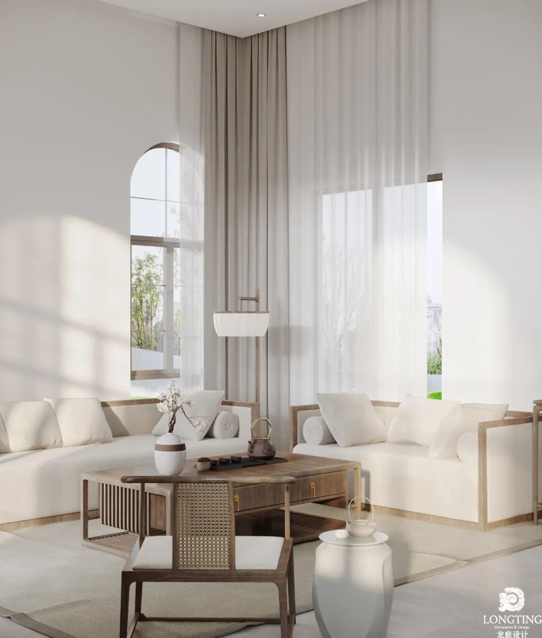 天玺 436 方新中式风格设计丨中国湖州丨龙庭设计-7