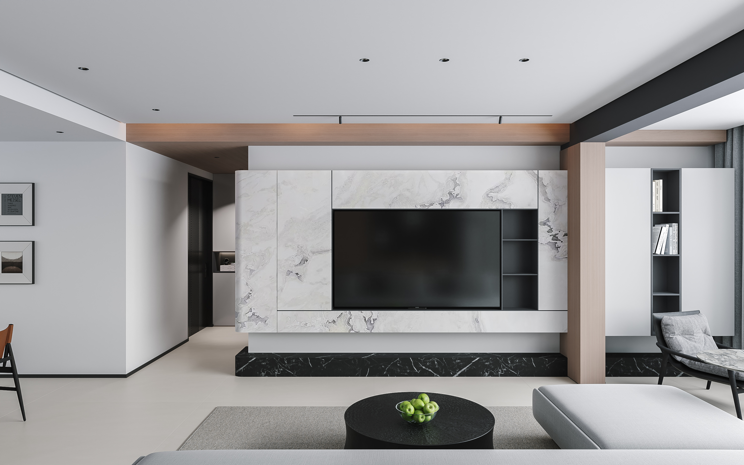 横厅平层设计 现代-2