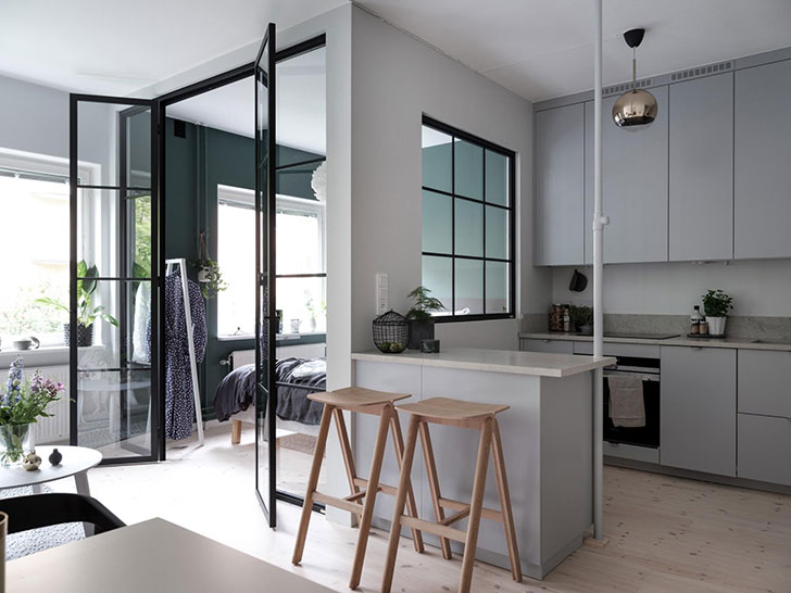 现代北欧风小公寓设计，色彩搭配展现独特魅力-1