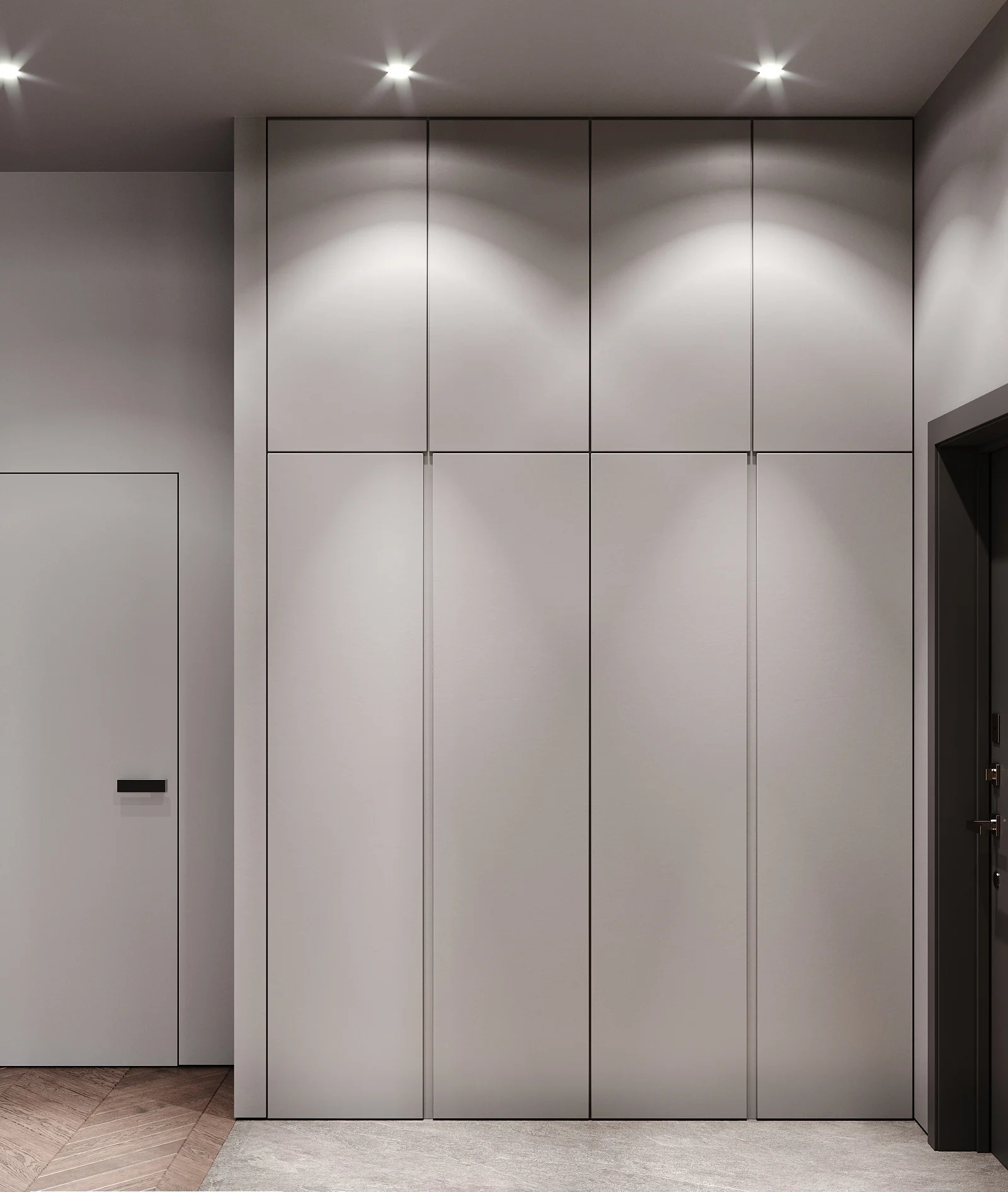 高级灰+橙色住宅设计-1