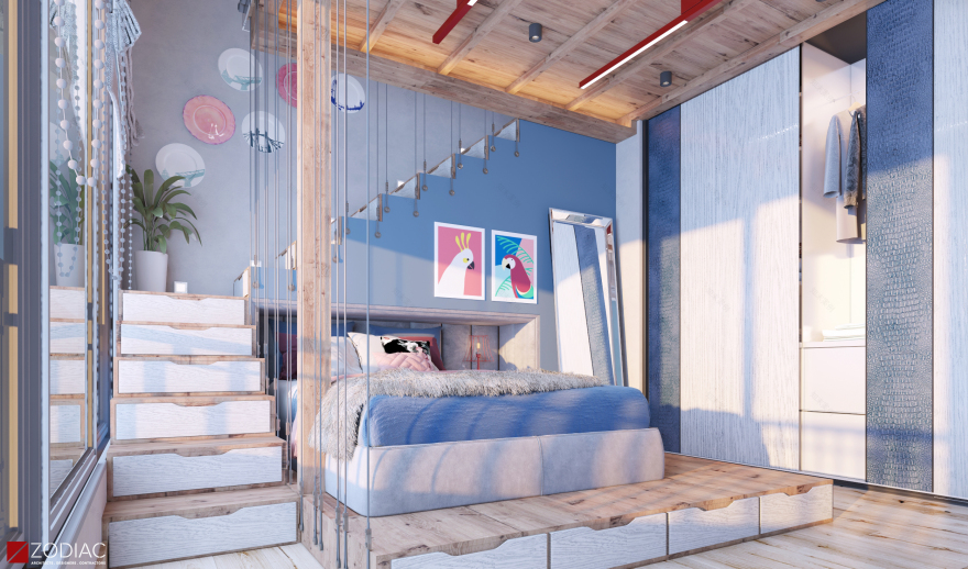 现代双层高男孩卧室设计丨埃及丨Zodiac ADC-12