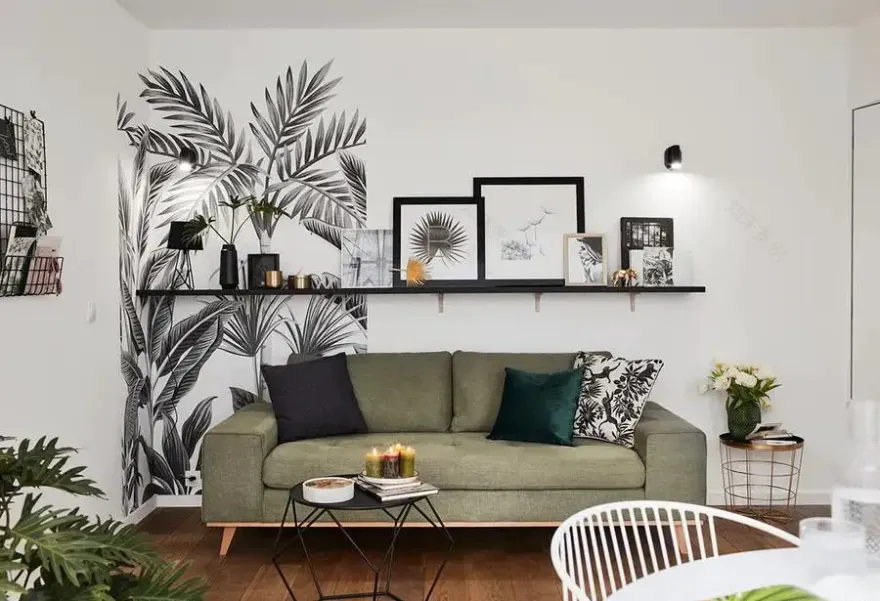 28m2 黑白主题小户型工作室-2