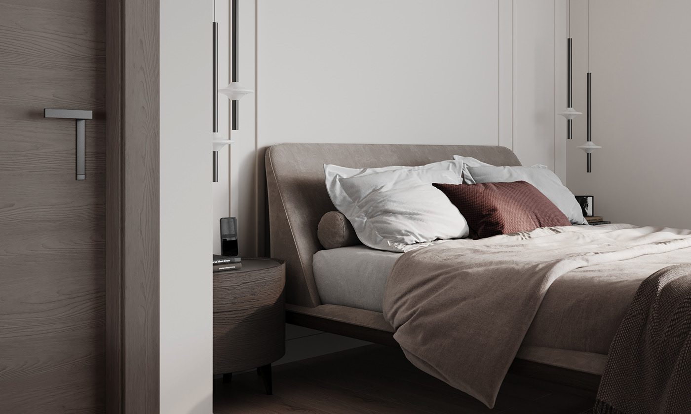 90㎡高级灰色系公寓设计-9