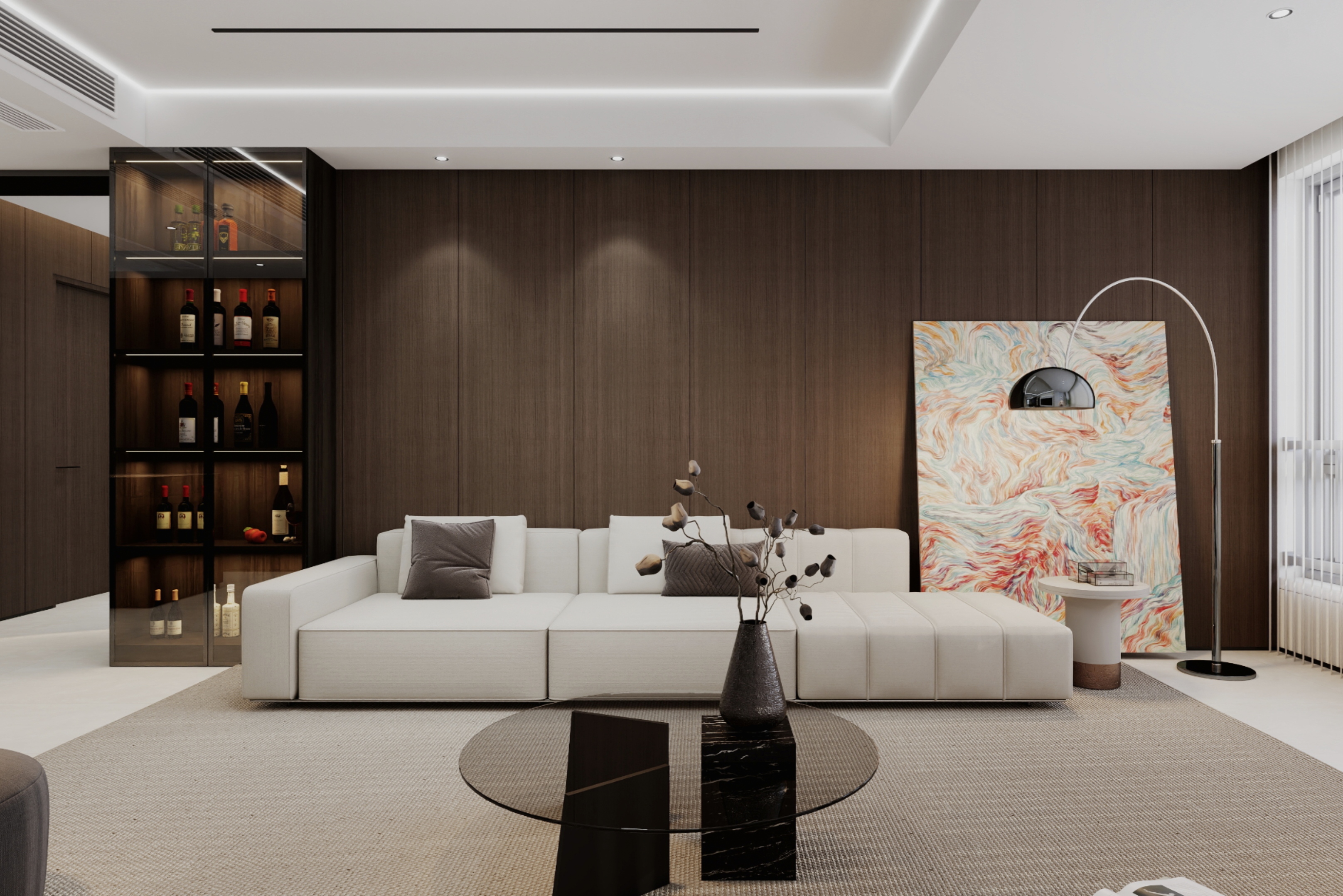 焦作合兴鑫悦府145平意式极简四房改三房-2