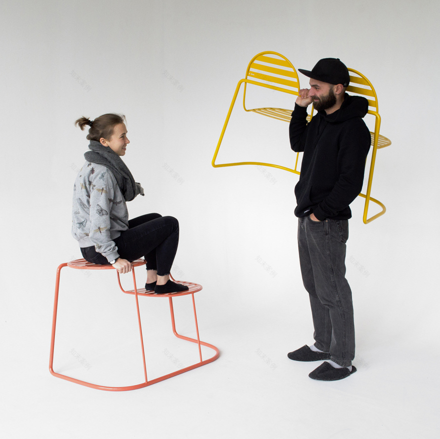 色彩鲜艳的模块化户外家具系列——Bubbles-12