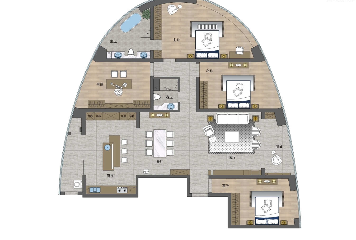《爱乐之城》 | 现代与艺术交融的家居设计-48