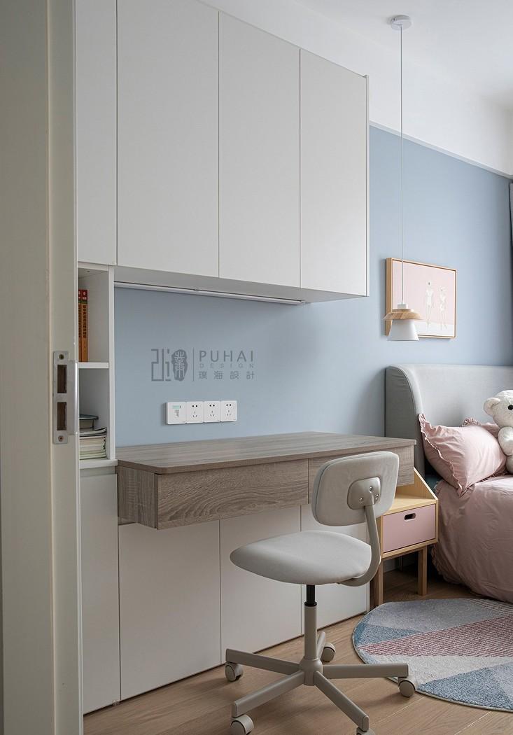 89㎡现代简约三居室,点亮生活的活力橙色沙发-36