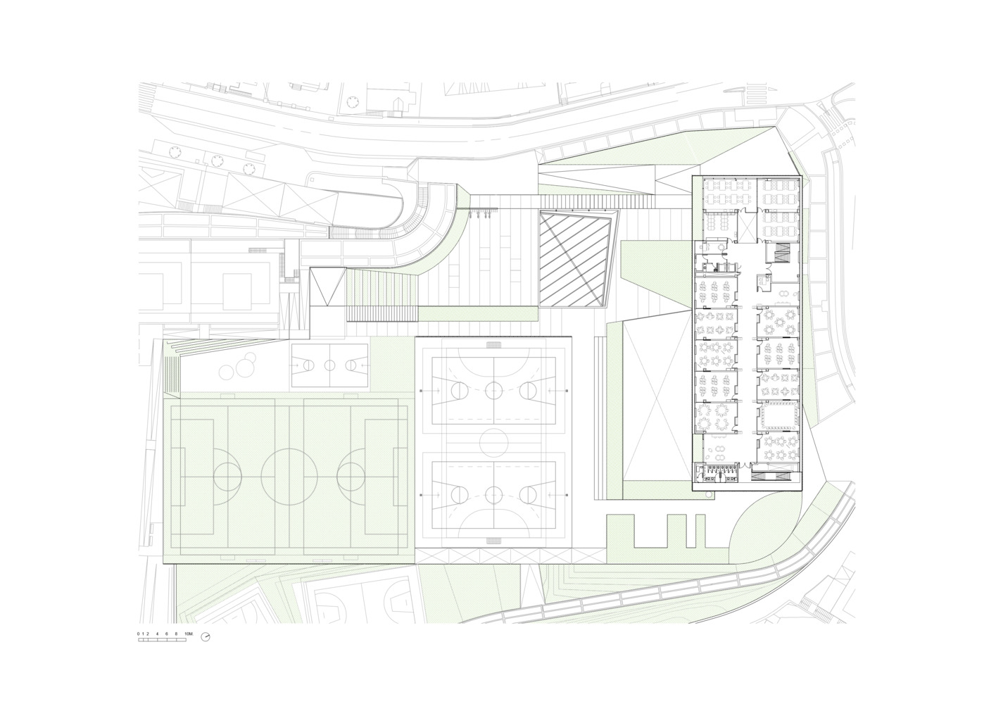 西班牙圣塞巴斯蒂安 Aldapeta María Ikastetxea 学校 | 现代教育建筑的典范-81