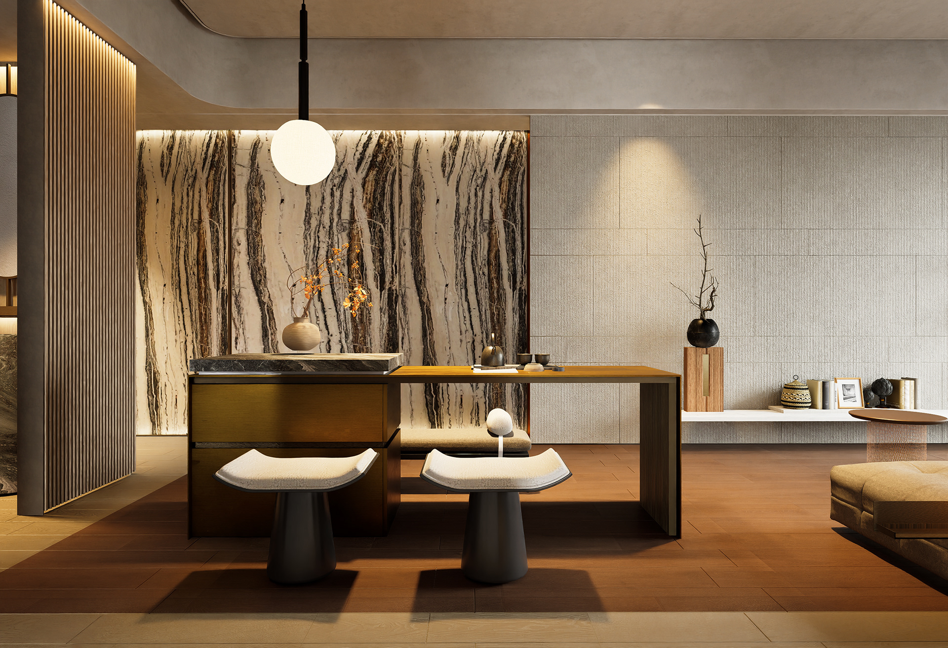 琢光石境・城市靜奢居,弧影棲所・城市輕奢私寓丨中国台湾丨藍雅設計事務所-37