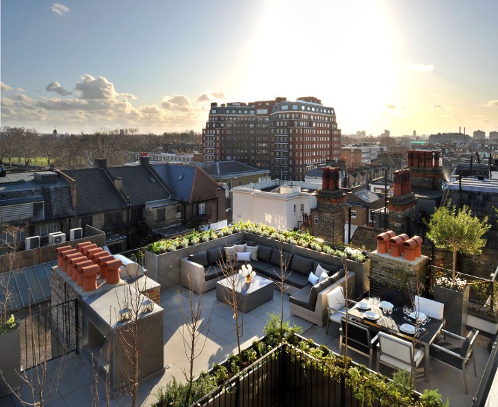伦敦切尔西顶层公寓——城市与乡村氛围的完美融合-1