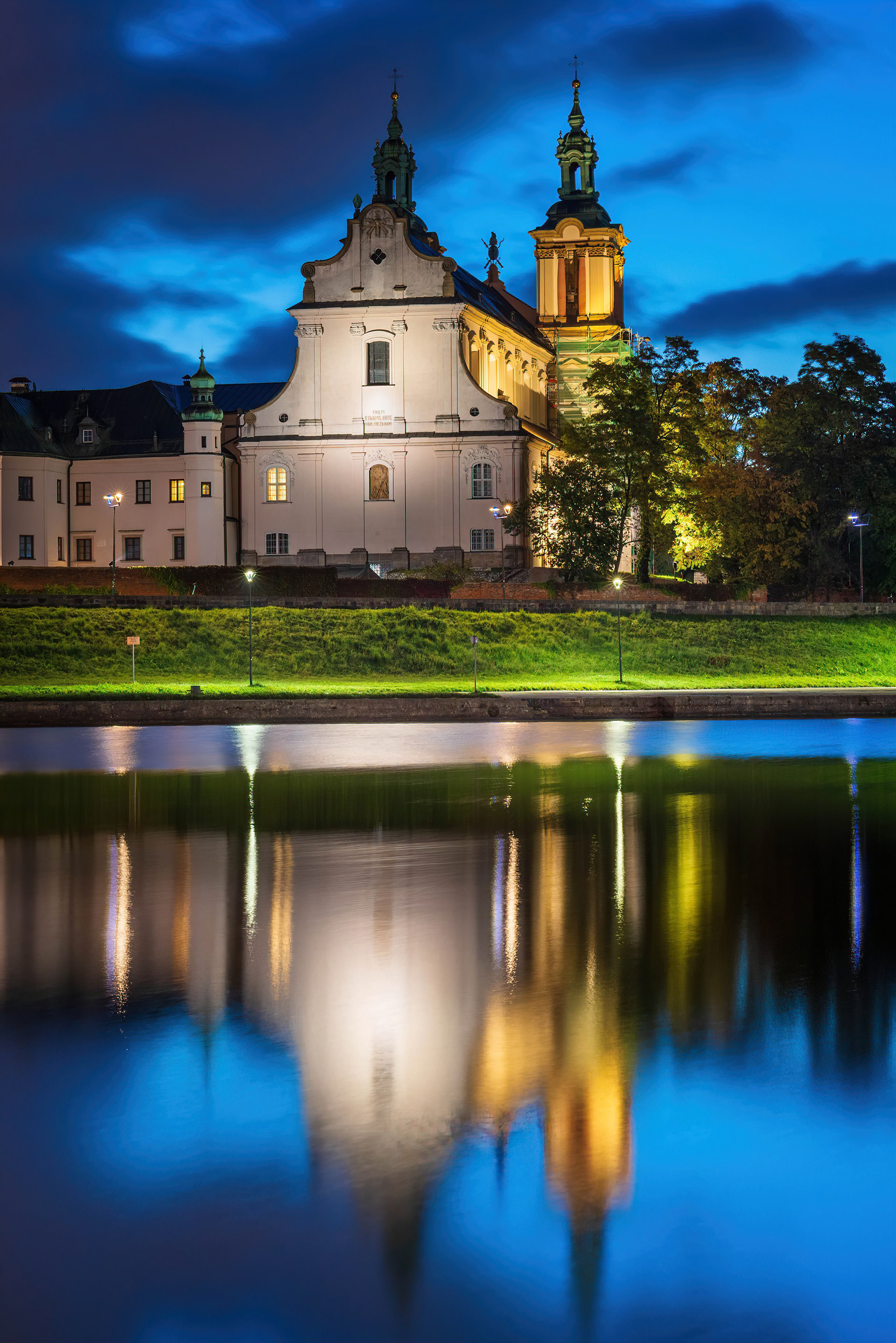 Different faces of the Church on Skałka in Krakow-5