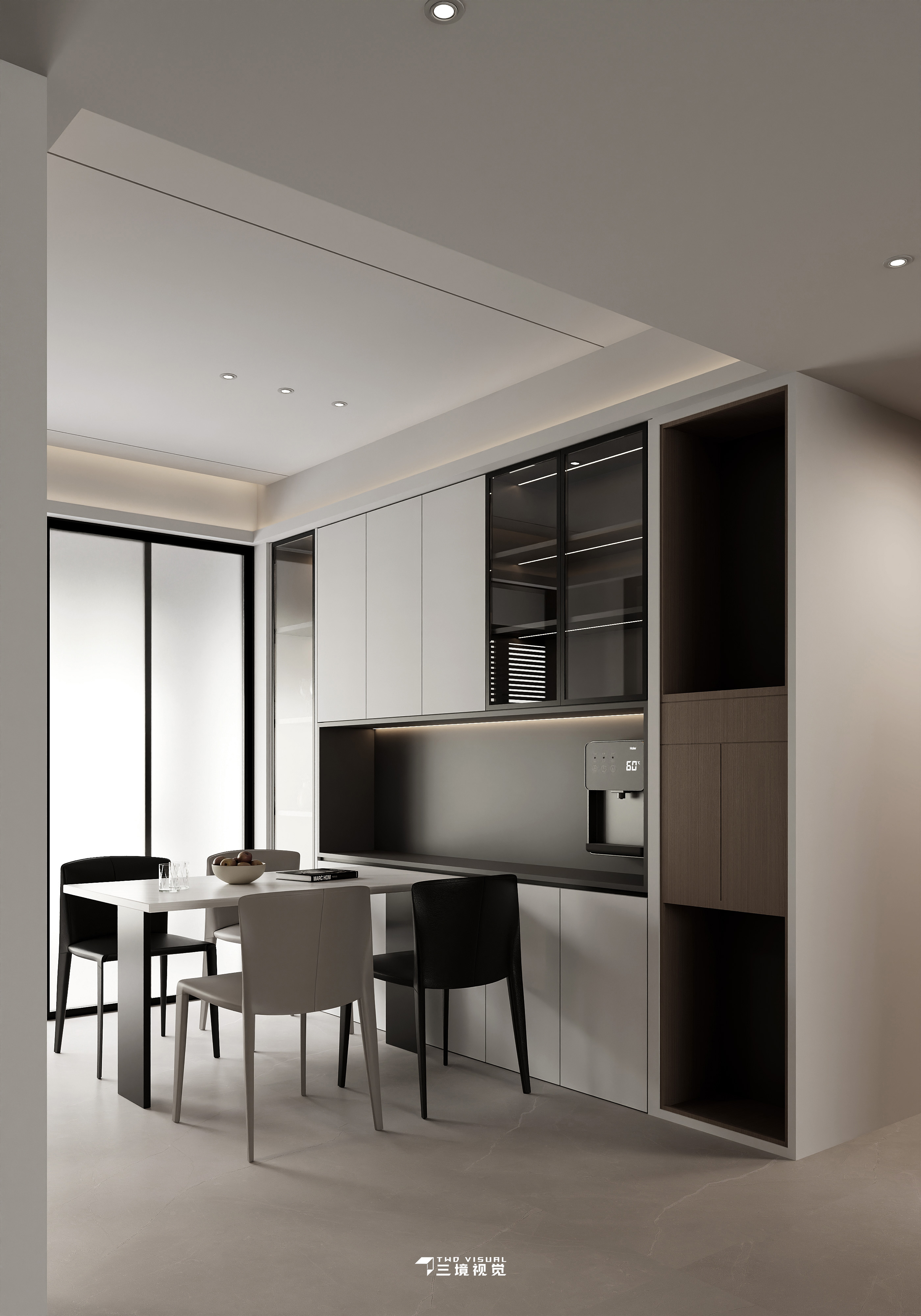 住宅-原木现代风客厅卧室设计-6