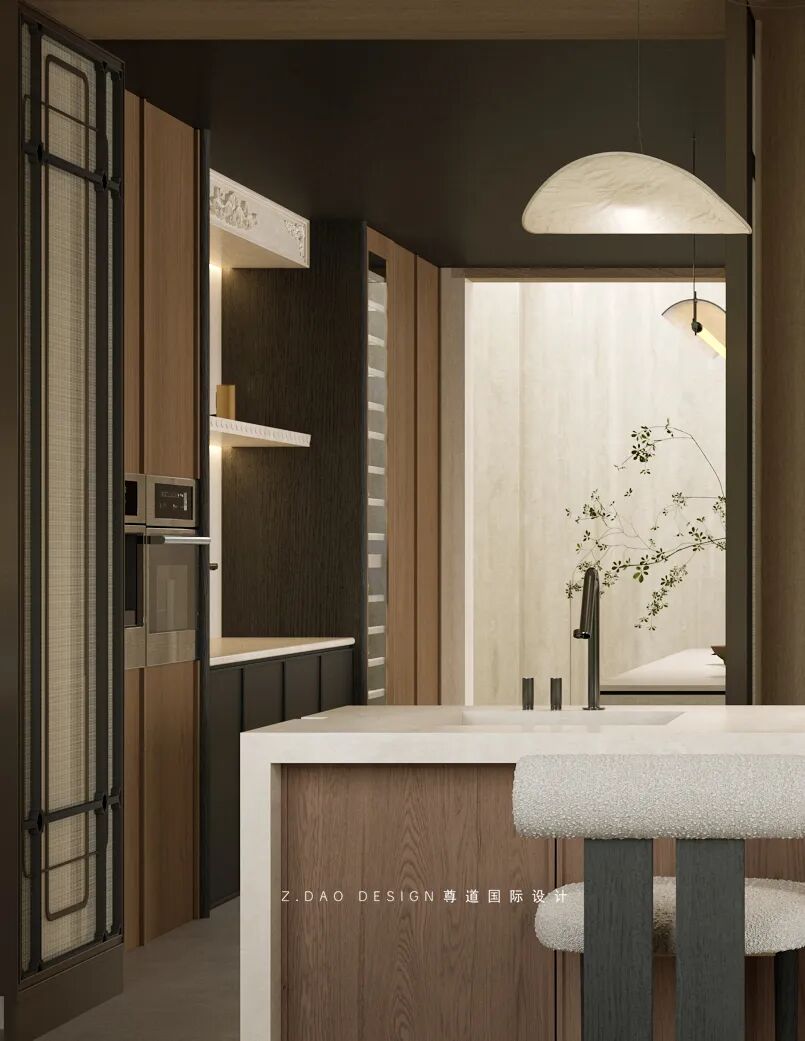 尊道新作|合肥『文一·塘溪津门』1000㎡折衷主义别墅，专治豪宅审美疲劳。-125